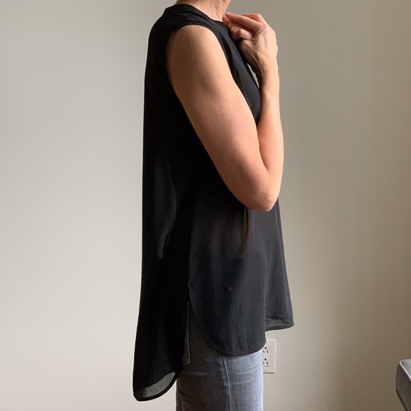 VINCE sheer silk top - Picture 2 of 4